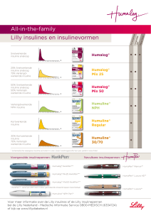 Lilly insuline en insulinevormen