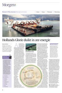 Hollands Glorie duikt in zee-energie
