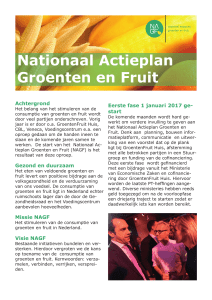 Nationaal Actieplan Groenten en Fruit