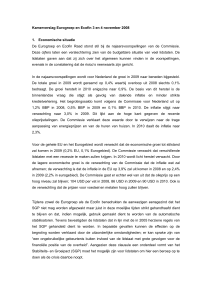Verslag eurogroep en ecofin 3 en 4 november 2008