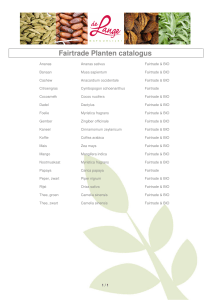 Fairtrade Planten catalogus