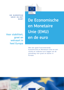 De Economische en Monetaire Unie (EMU) en de euro