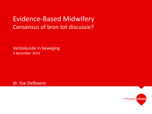Evidence Based Midwifery Wetenschappelijke literatuur en
