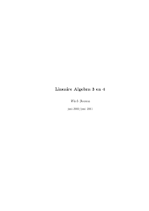 Lineaire Algebra 3 en 4