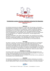 Profielschets – vacature directeur De Wegwijzer Losser