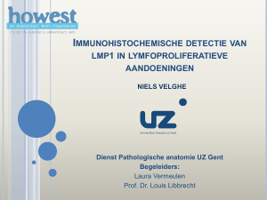 Immunohistochemische detectie van lmp1 in