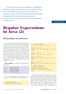 Regular Expressions in Java (2)