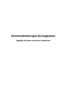 Chemoradiotherapie bij longkanker