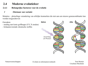 Evolutie-les3 Tom Mortier