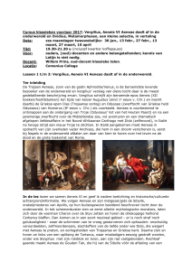 Cursus klassieken voorjaar 2017: Vergilius, Aeneis VI Aeneas daalt