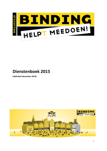 Dienstenboek 2015 - Stichting binding
