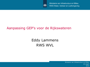 Presentatie Eddie Lammers, RWS