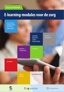 E-learning-modules voor de zorg