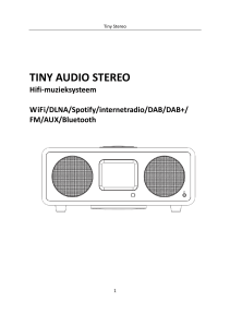tiny audio stereo - Digitale Radio Specialist