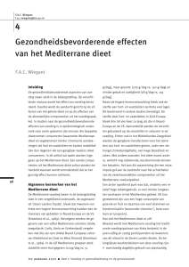 Gezondheidsbevorderende effecten van het Mediterrane dieet 4