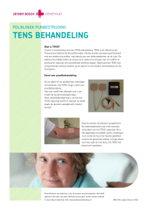 TENS bEhaNdEliNg - Jeroen Bosch Ziekenhuis