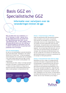 Basis GGZ en Specialistische GGZ