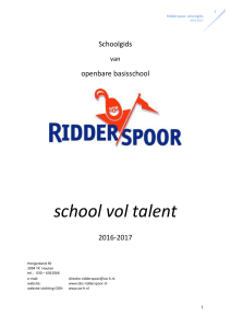 Schoolgids - OBS Ridderspoor