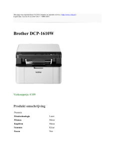 Brother DCP-1610W : V-LITE Computer en reparatie service. : http