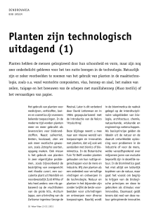 Planten zijn technologisch uitdagend (1)