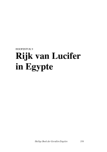 Rijk van Lucifer in Egypte