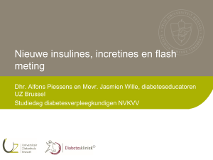 Nieuwe insulines, incretines en flash meting