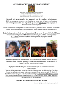 nieuwsbrief - Stichting Gotong Royong