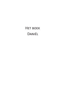Het boek Daniël