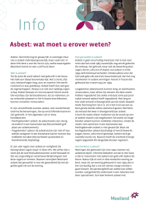 Info Asbest: wat moet u erover weten?