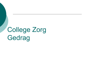 College Zorg Gedrag
