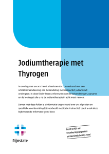 Jodiumtherapie met Thyrogen