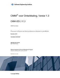 CMMI voor Ontwikkeling V1.3 - Software Engineering Institute