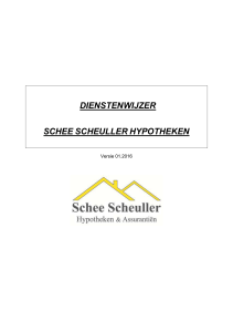Dienstewijzer 2016 V1 - Schee Scheuller Hypotheken