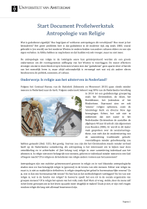 Document Profielwerkstuk Antropologie van Religie