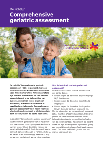 Comprehensive geriatric assessment