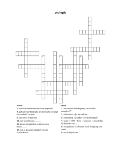 ecologie - Crossword Labs