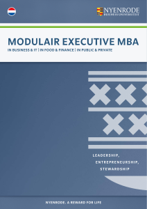 modulair executive mba - Nyenrode Business Universiteit