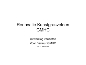 Renovatie Kunstgrasvelden GMHC