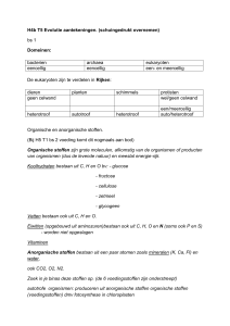 H4b T5 Evolutie aantekeningen. (schuingedrukt overnemen) bs 1