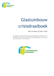 Glastuinbouw crisisdraaiboek