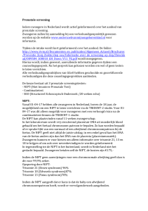 NIPT/Prenatale screening