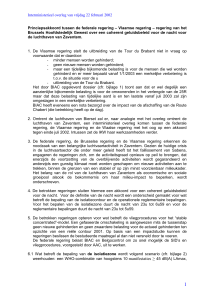Princiepsakkoord tussen de federale regering – Vlaamse