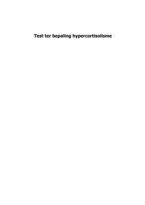 Test ter bepaling hypercortisolisme