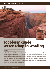 Loopbaankunde: wetenschap in wording