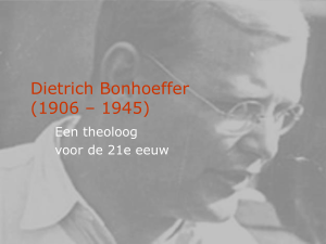 Dietrich Bonhoeffer - Universiteit Twente