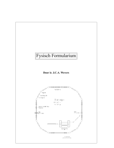 Fysisch Formularium - J.C.A.Wevers