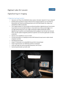 Digitalisering en imaging - Universiteitsbibliotheek KU Leuven