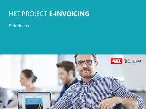 het project e-invoicing - Radicaal Digitaal 22 oktober 2015
