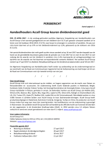 170425 Persbericht Accell Group AVA 2017