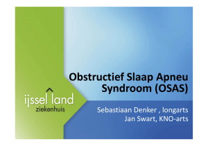 Obstructief Slaap Apneu Syndroom (OSAS)